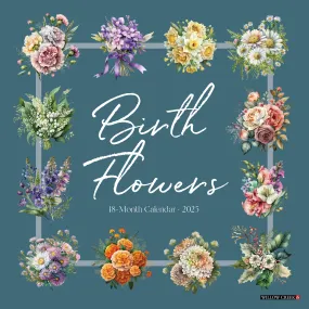 2025 Birth Flowers Wall Calendar