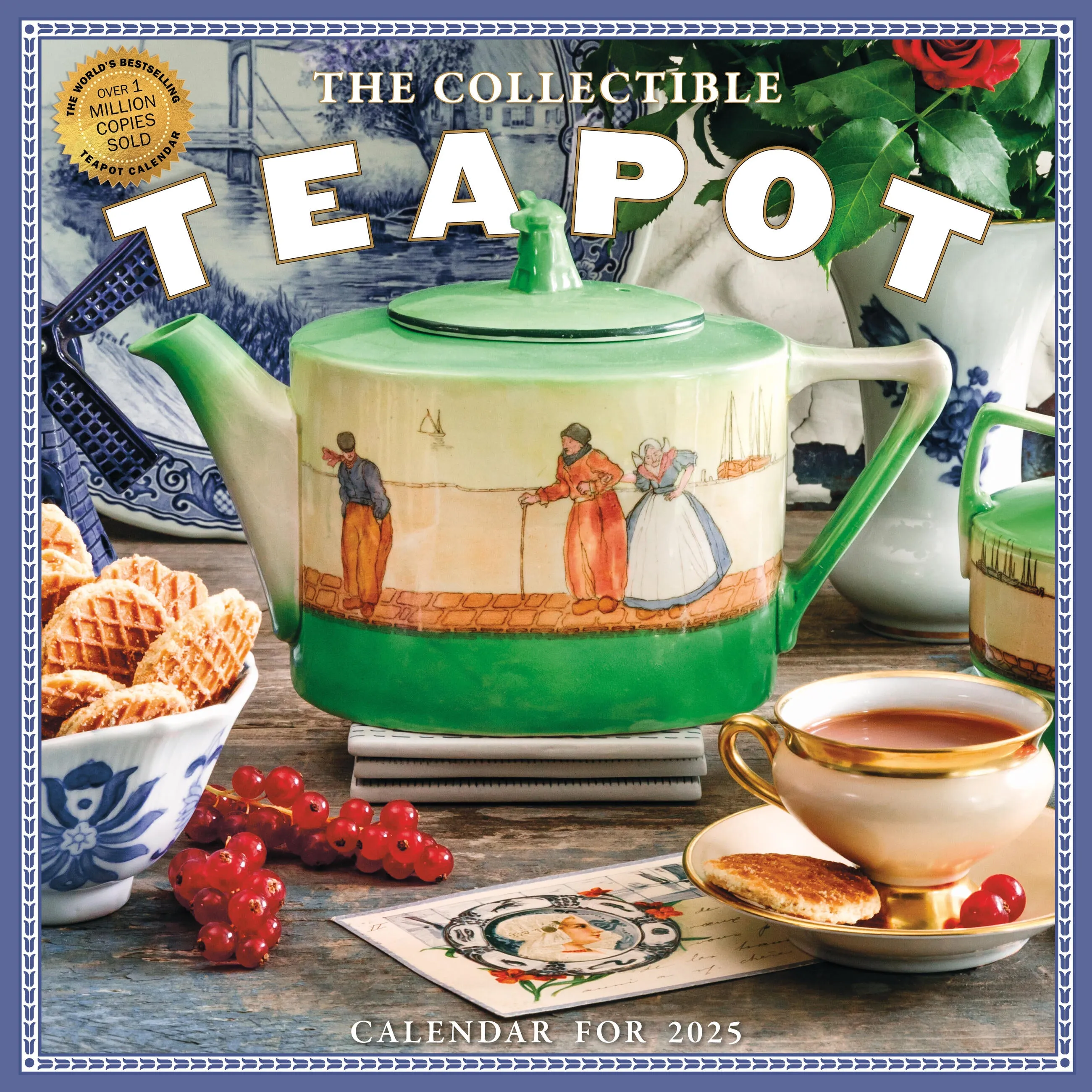 2025 Collectible Teapot Wall Calendar