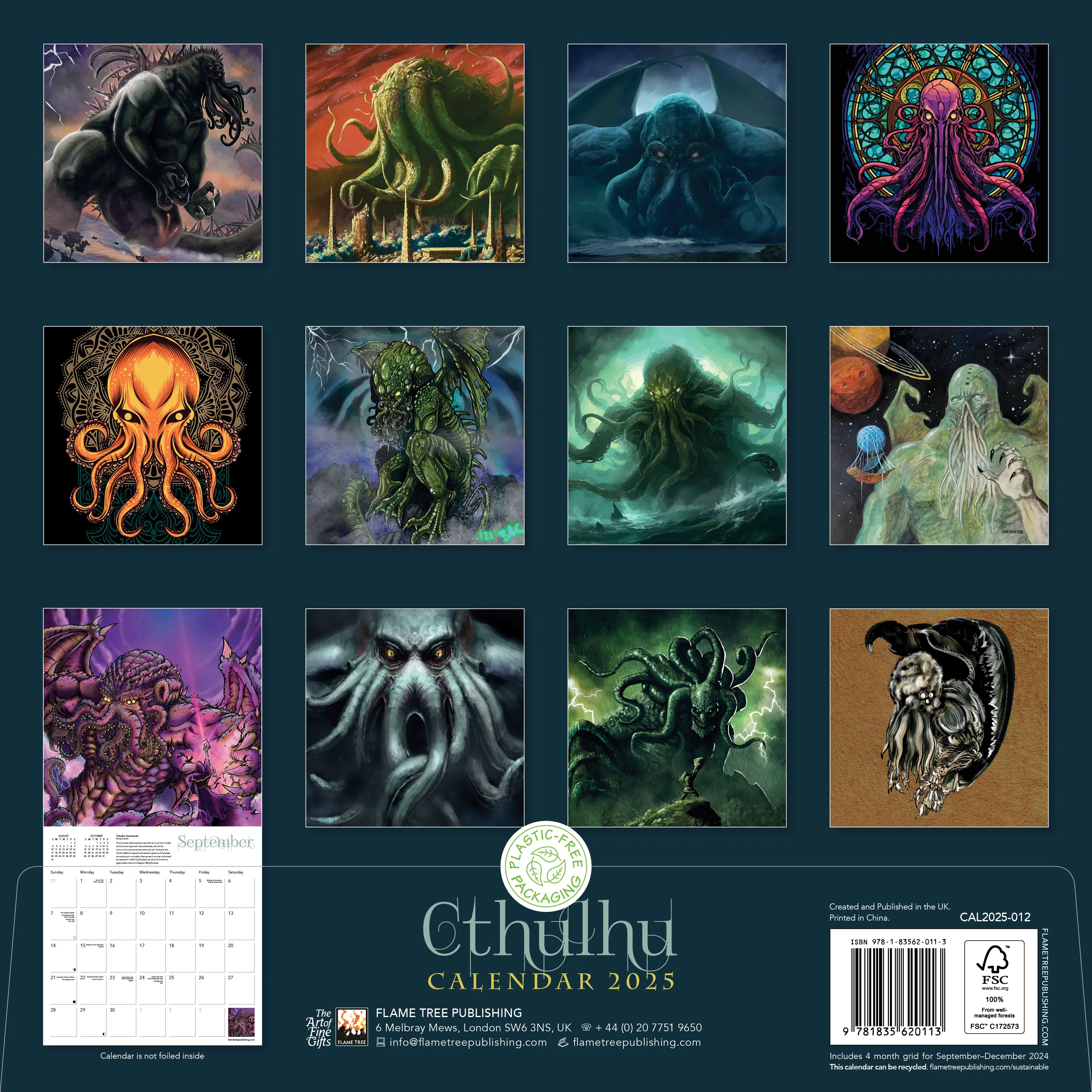 2025 Cthulhu Wall Calendar