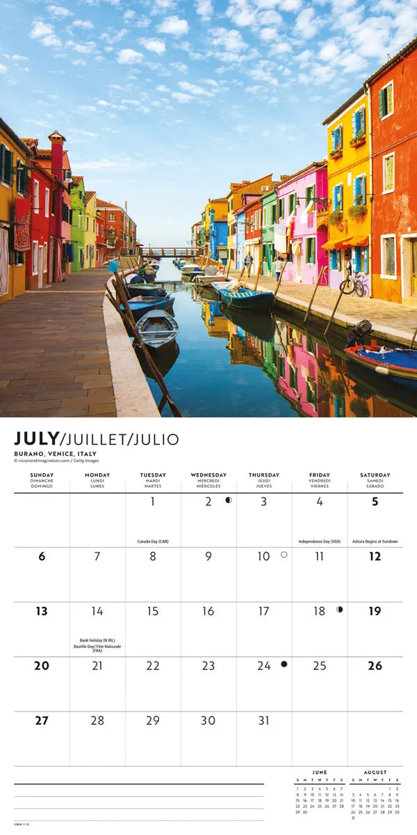 2025 Passport to the World Mini Wall Calendar