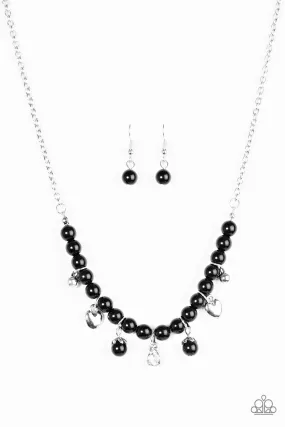 A HEART-Luck Story - Black Necklace - Paparazzi Accessories