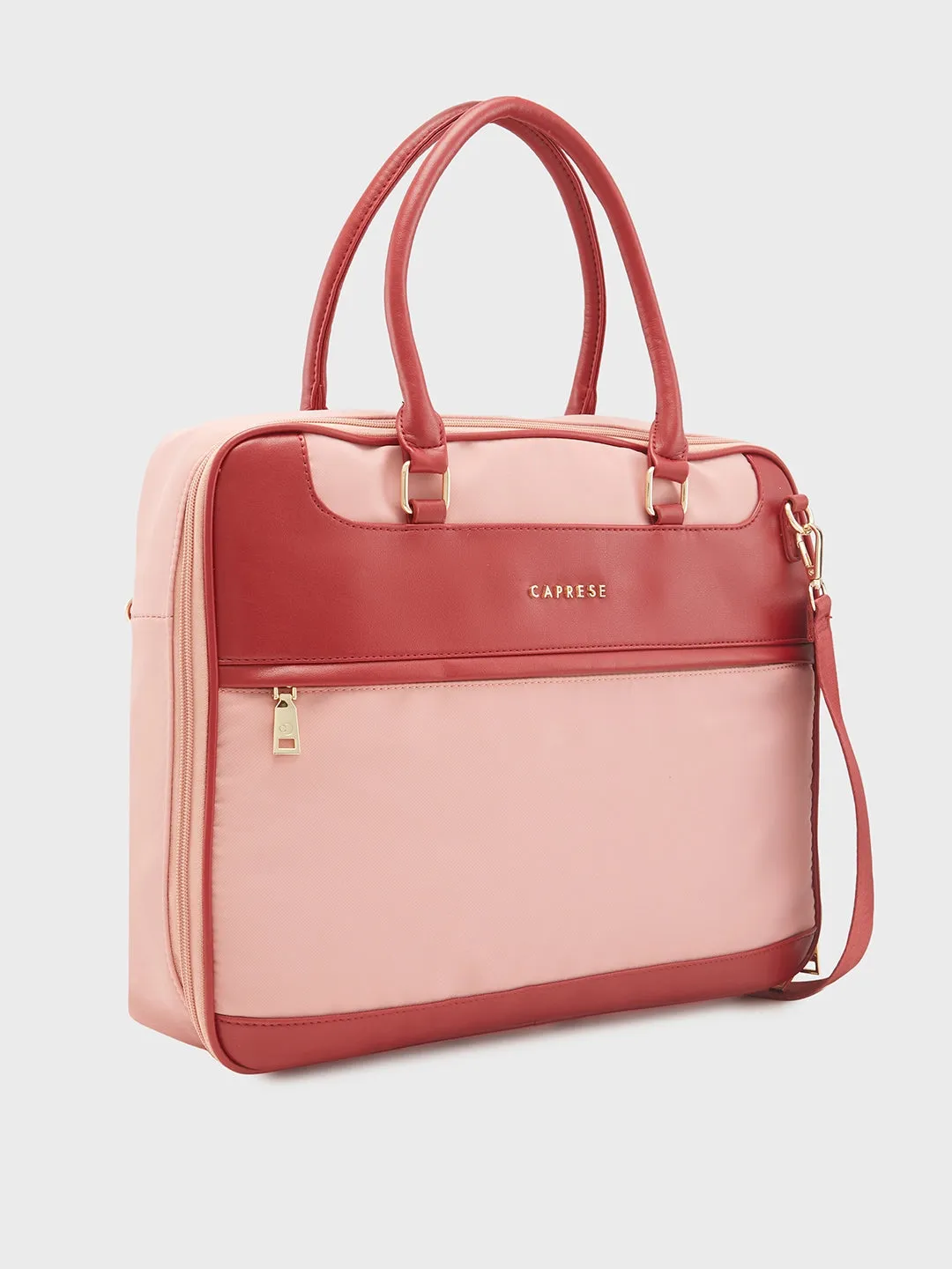 Caprese Jasper Laptop Bag Large Light Pink