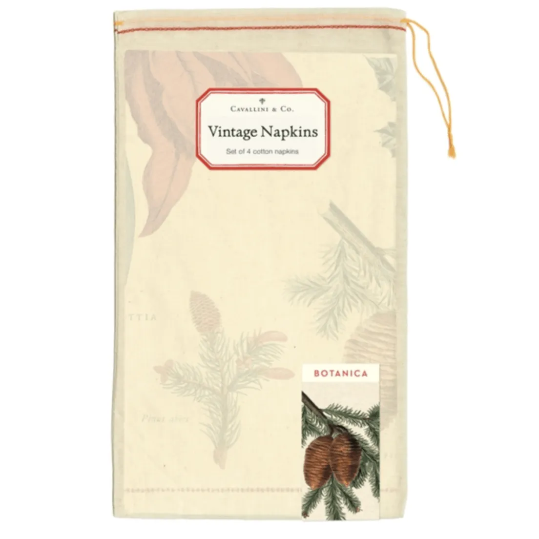 Cavallini Vintage Napkins Set of 4