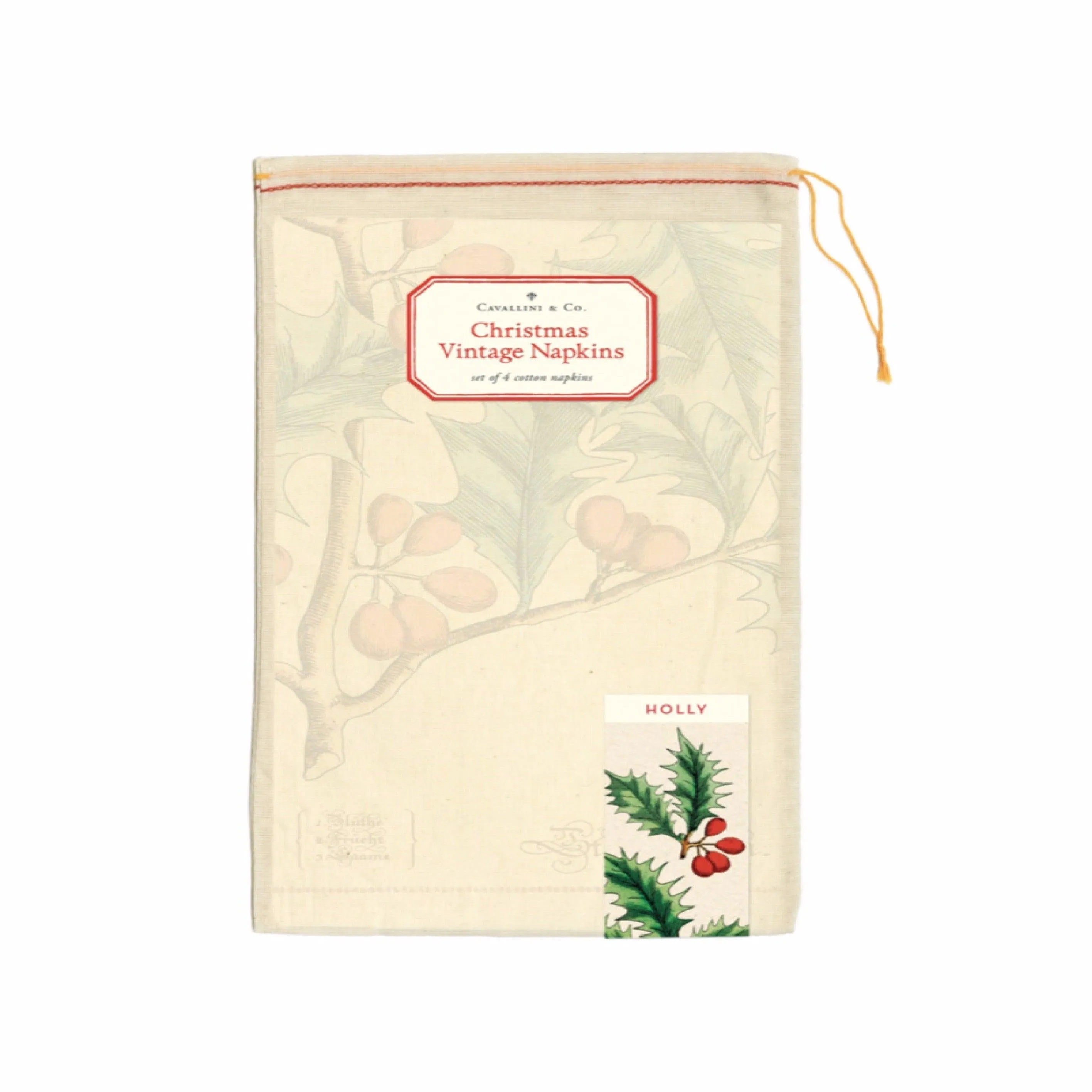 Cavallini Vintage Napkins Set of 4