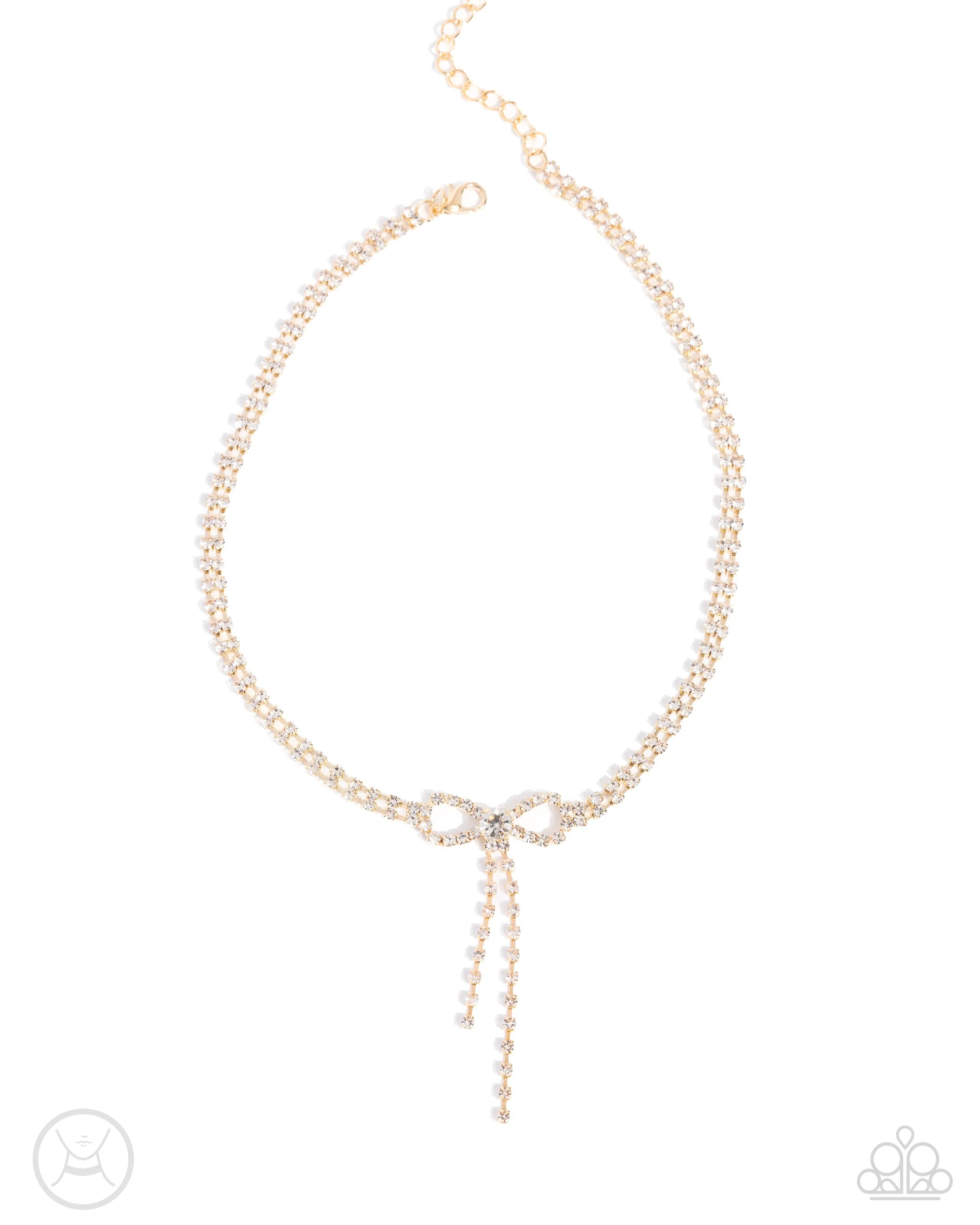 Complete Look -Gold Bow Necklace and Bracelet