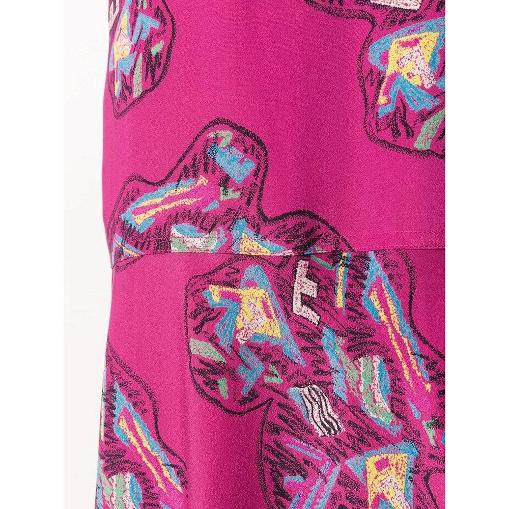 Fendi Pink Floral Suit - '70s