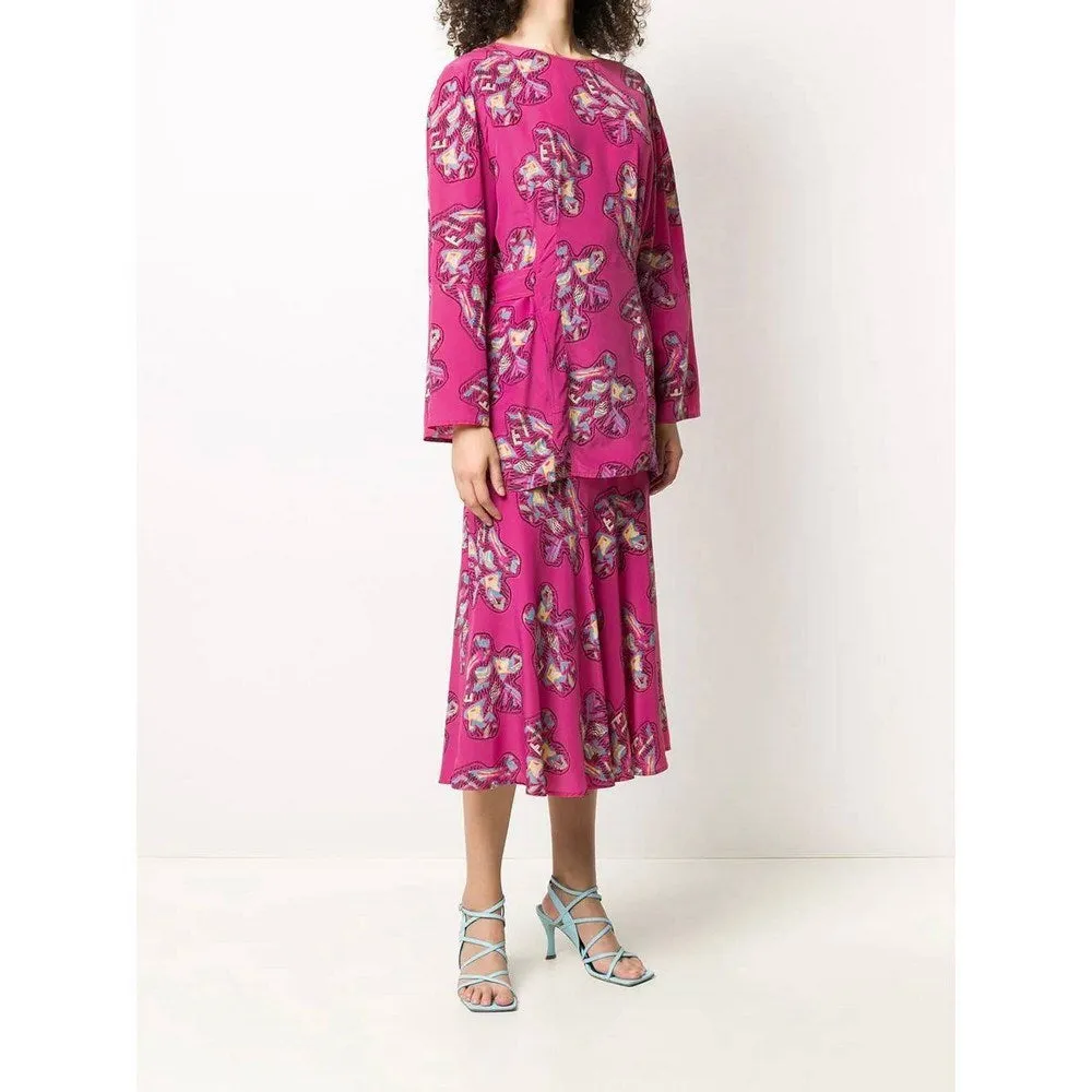 Fendi Pink Floral Suit - '70s
