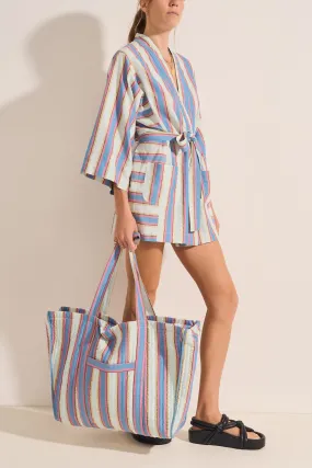 Hydra Mykonos Stripe Tote