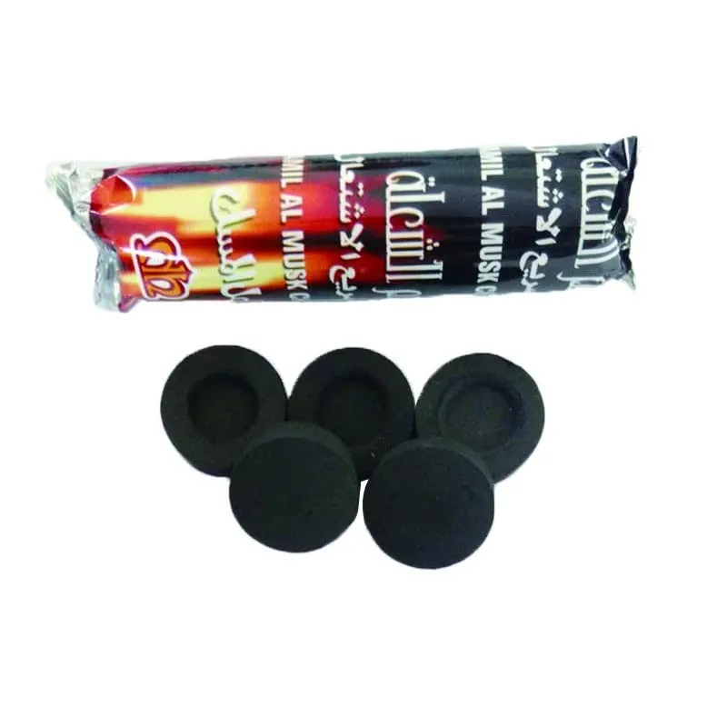 InfinitAu Charcoal Tablets for Burning Dhoop/Frankincense (Pack of 10 Roll (100 DISC))