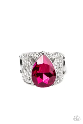 Kinda a Big Deal - Pink Ring - Paparazzi Accessories
