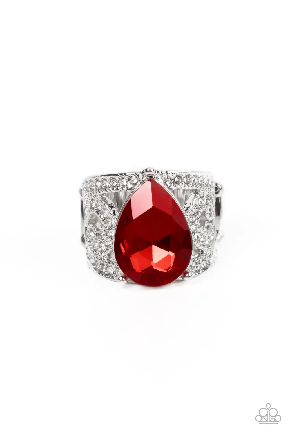 Kinda a Big Deal - Red Ring - Paparazzi Accessories