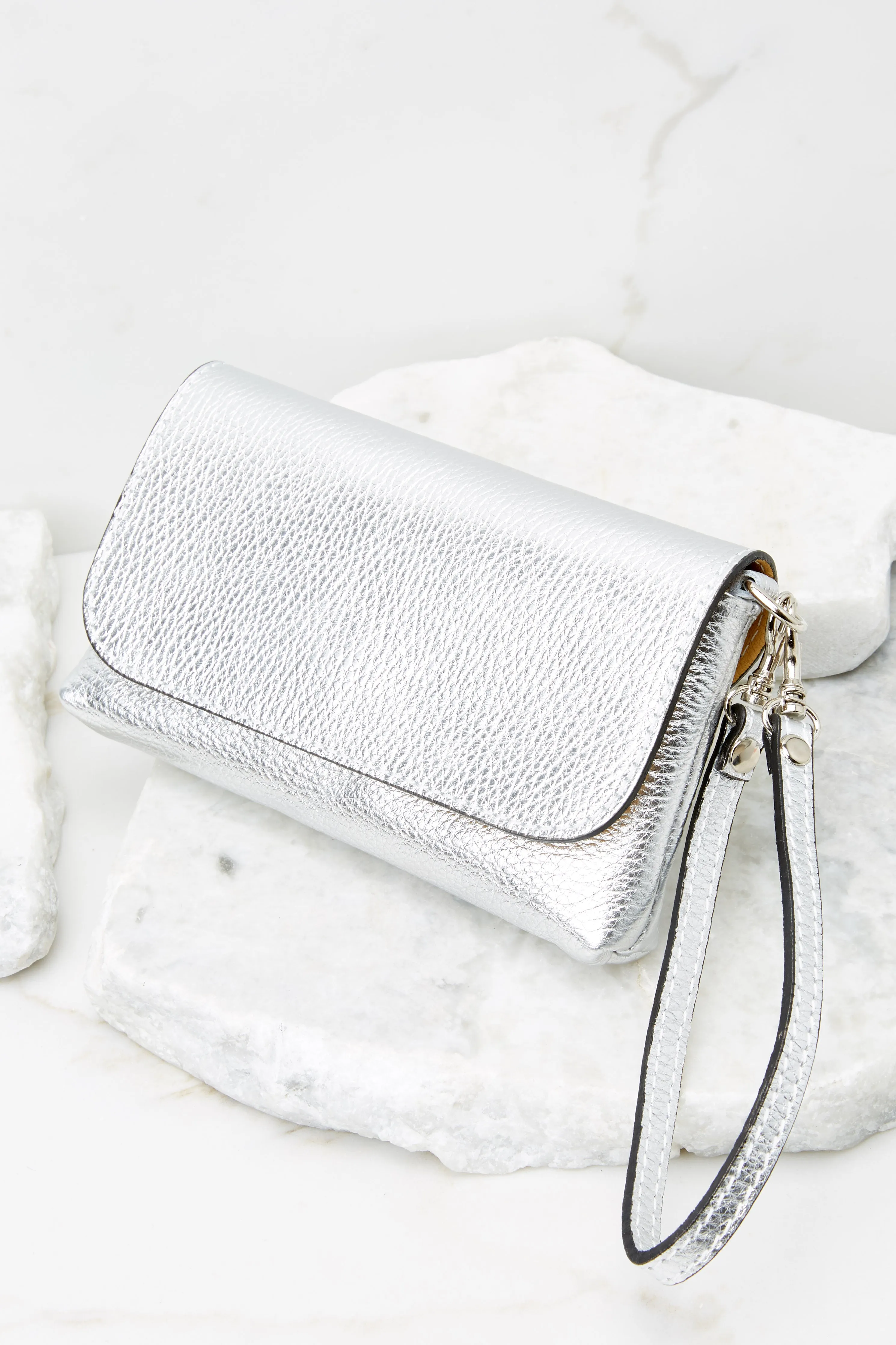 Little Lady Silver Leather Bag