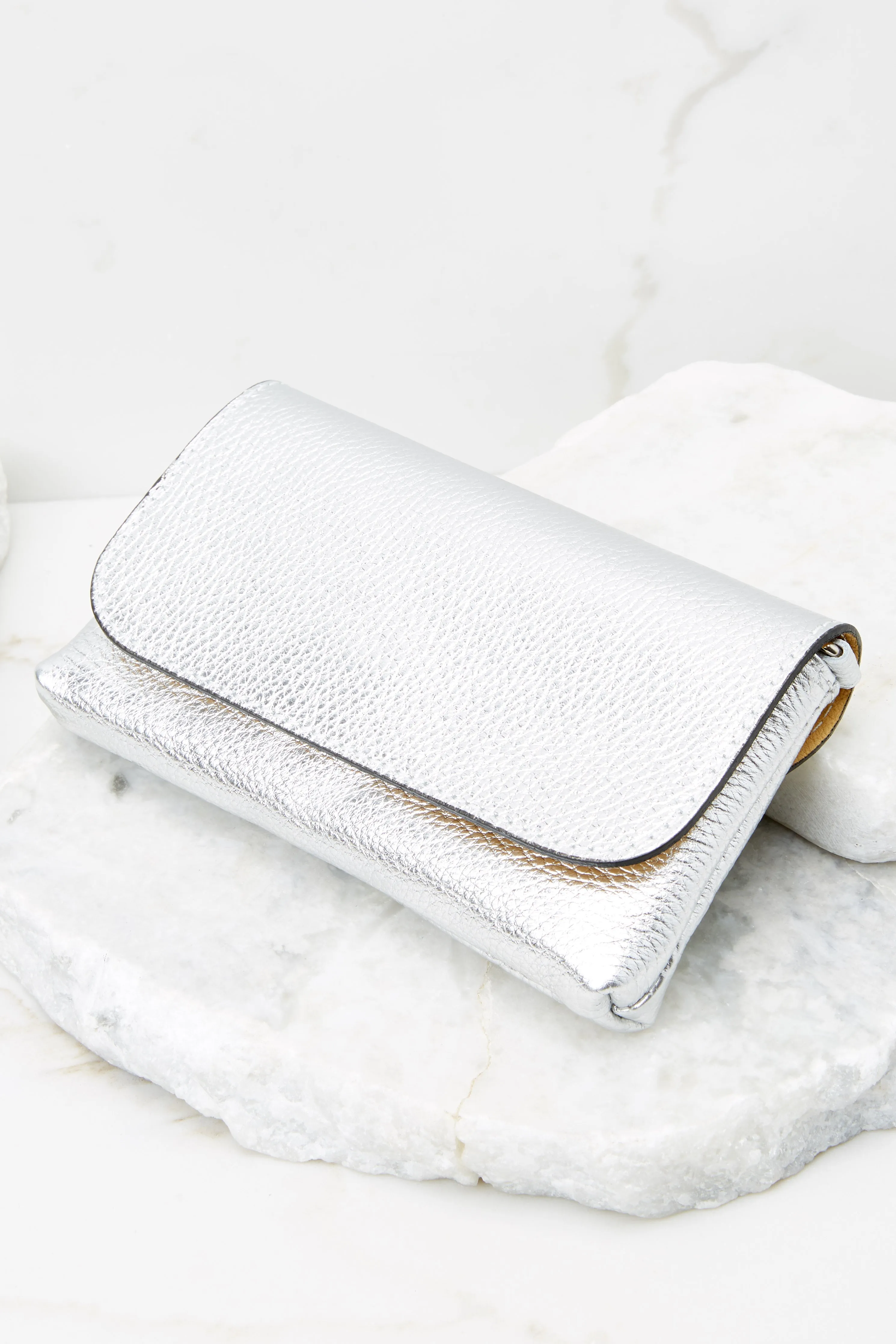 Little Lady Silver Leather Bag