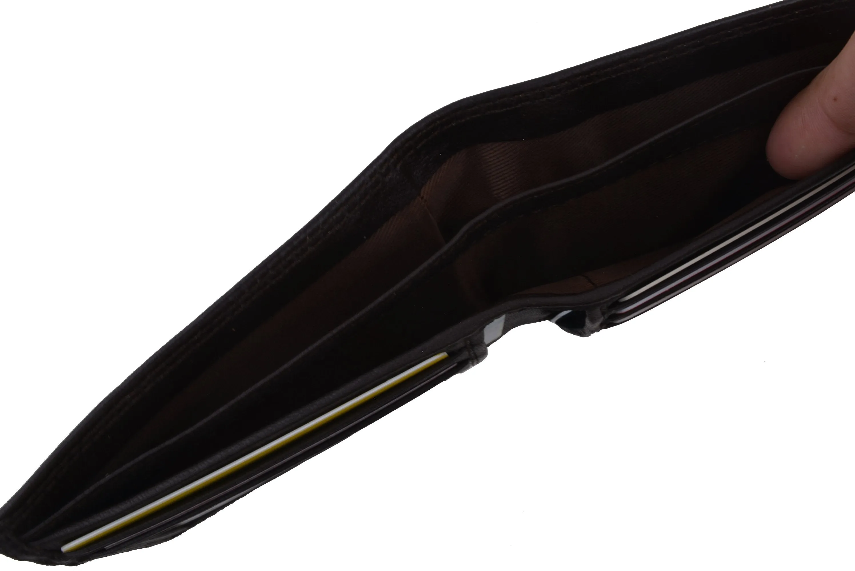 Men's Slim Bifold RFID Blocking Premium Genuine Leather Credit Card ID Wallet by Swiss Marshall RFID510060