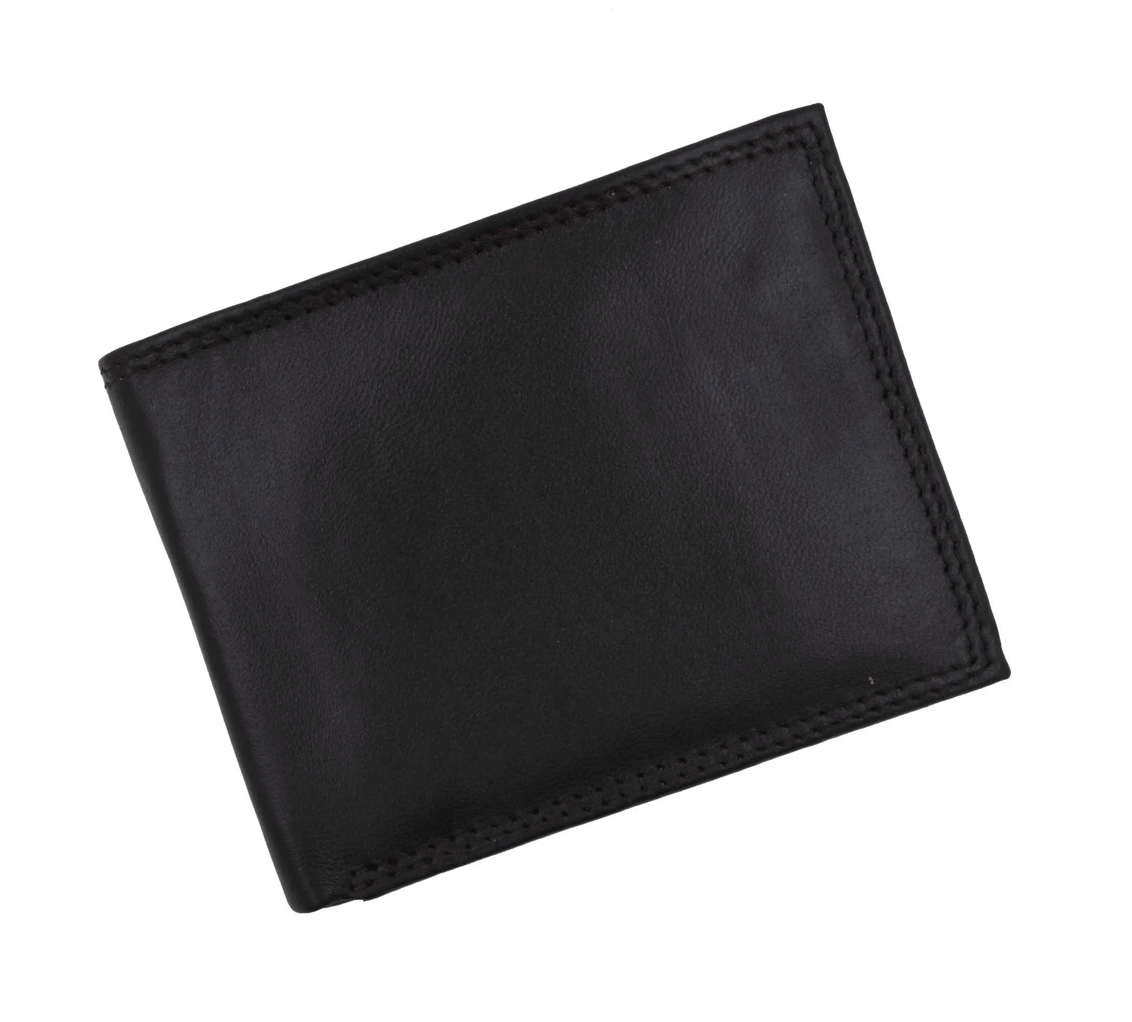 Men's Slim Bifold RFID Blocking Premium Genuine Leather Credit Card ID Wallet by Swiss Marshall RFID510060