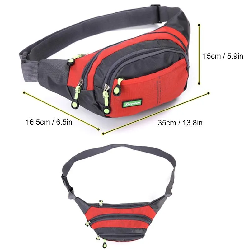 Multifunctional waist bag for active lifestyles