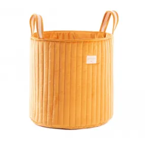 Nobodinoz Savannah Velvet Toy Bag in Farniente Yellow