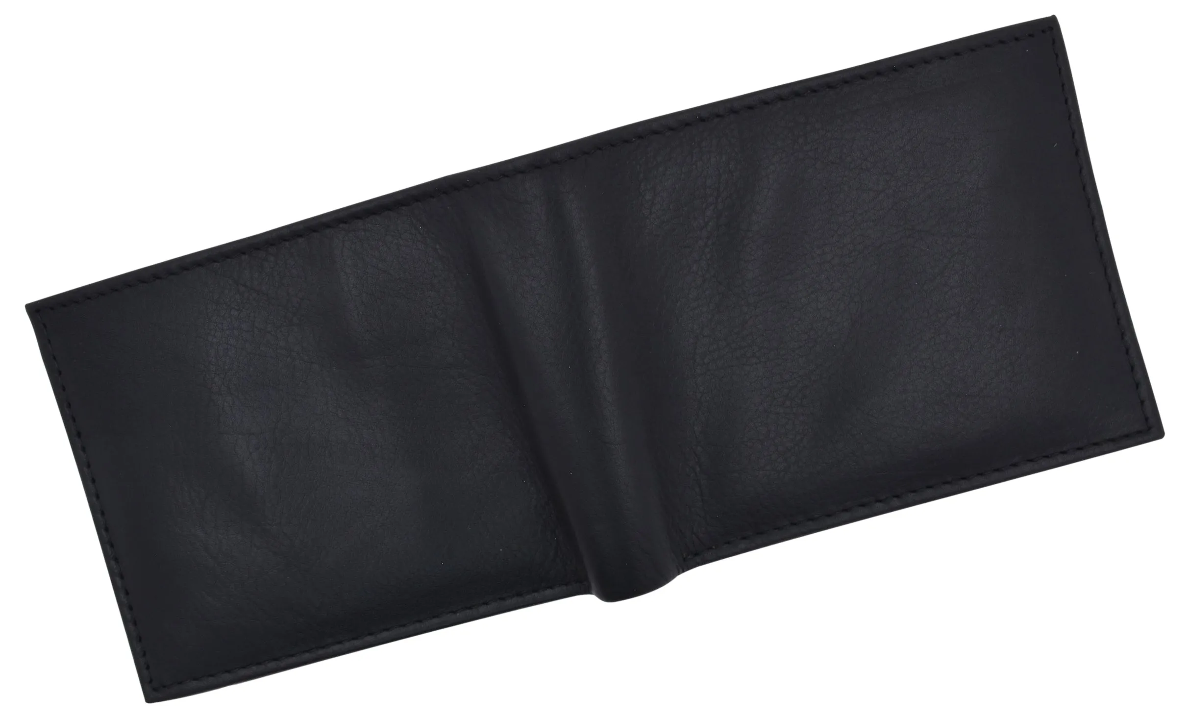 Premium Leather RFID Blocking Men's Slim Bifold Credit Card ID Wallet Black Gift Box