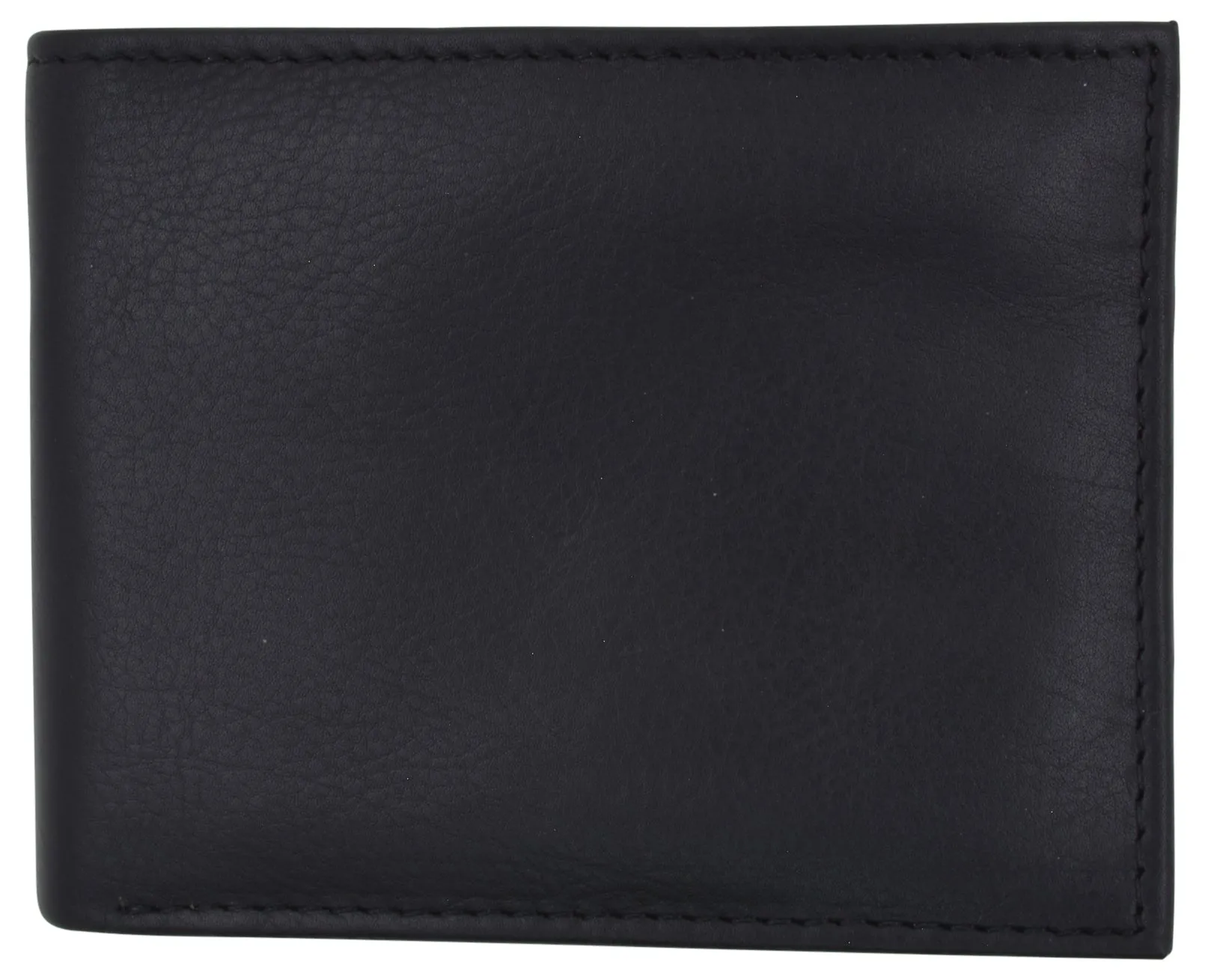 Premium Leather RFID Blocking Men's Slim Bifold Credit Card ID Wallet Black Gift Box
