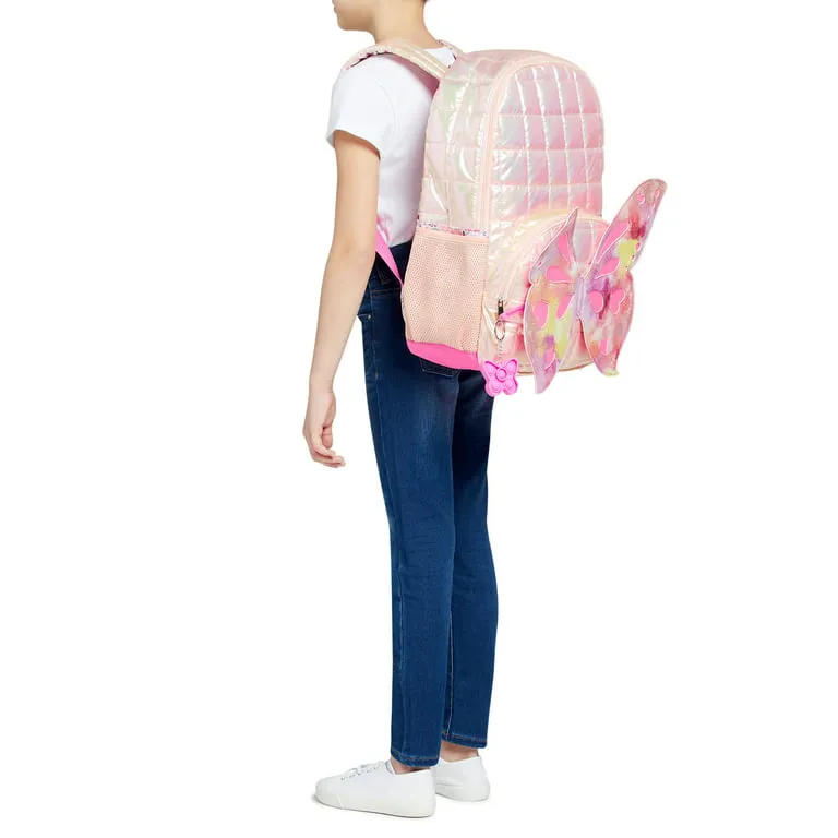 Puffer Butterfly Pink Backpack