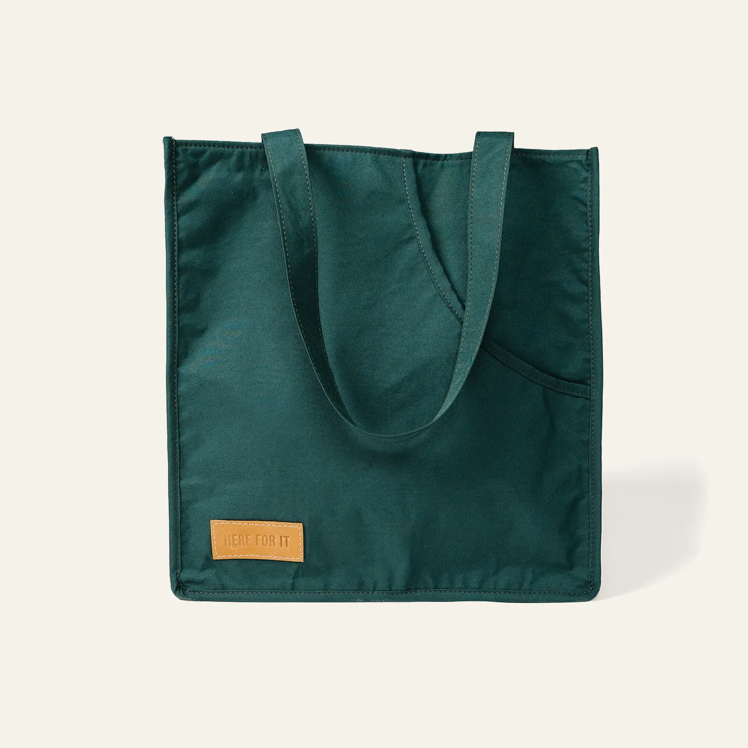 "Here for It" Green Tote Bag - Carry 117