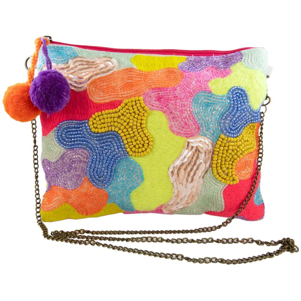 Rainbow Swirl Wholesale Beaded Clutch for Women