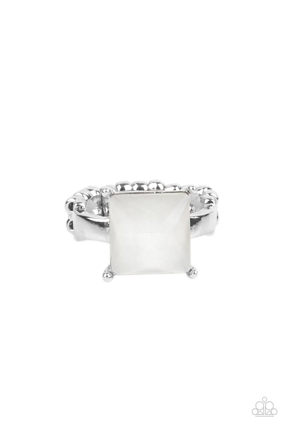 Ready For My Coronation - White Ring - Paparazzi Accessories