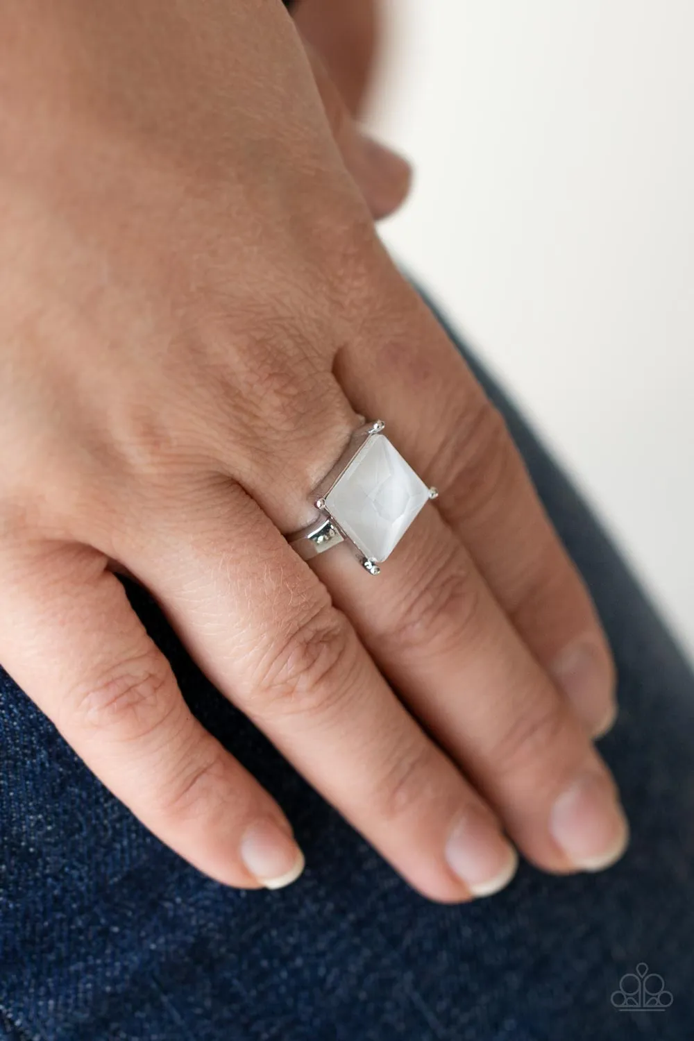 Ready For My Coronation - White Ring - Paparazzi Accessories