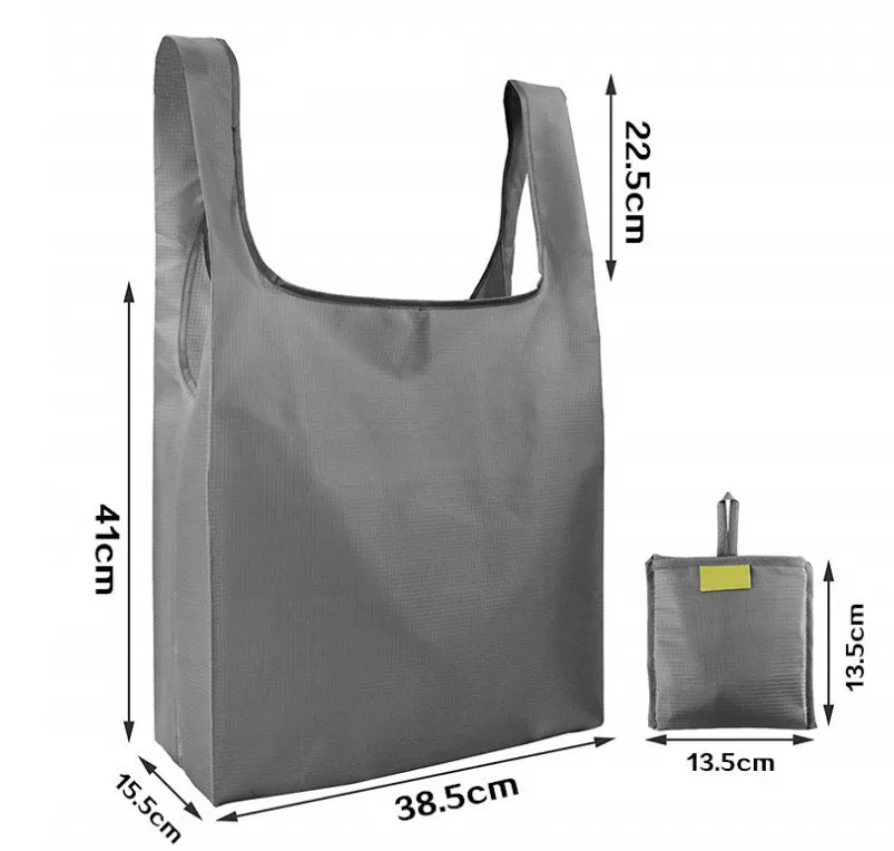 Reusable shopping bag folding portable