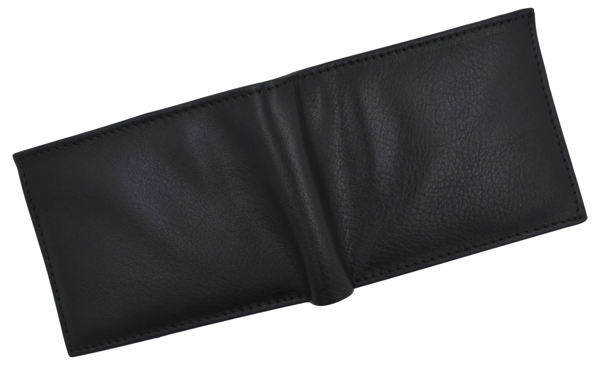 RFID Blocking Mens Premium Leather Credit Card Bifold Wallet W/ Removable ID Holder