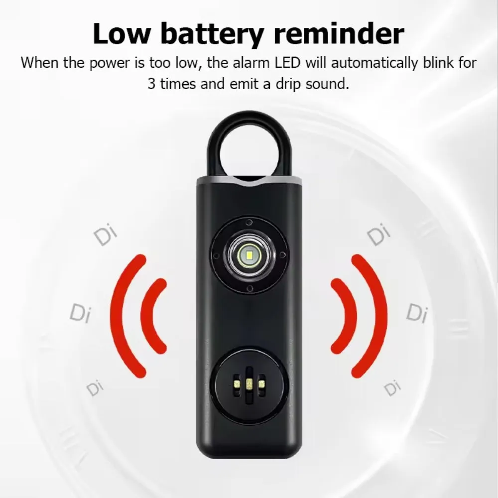 Self Defense Alarm Keychain, LED Flashlight with Strobe Light Rechargeable  Stealth Angel Survival