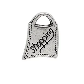 Shopping Bag Pendant for Necklace