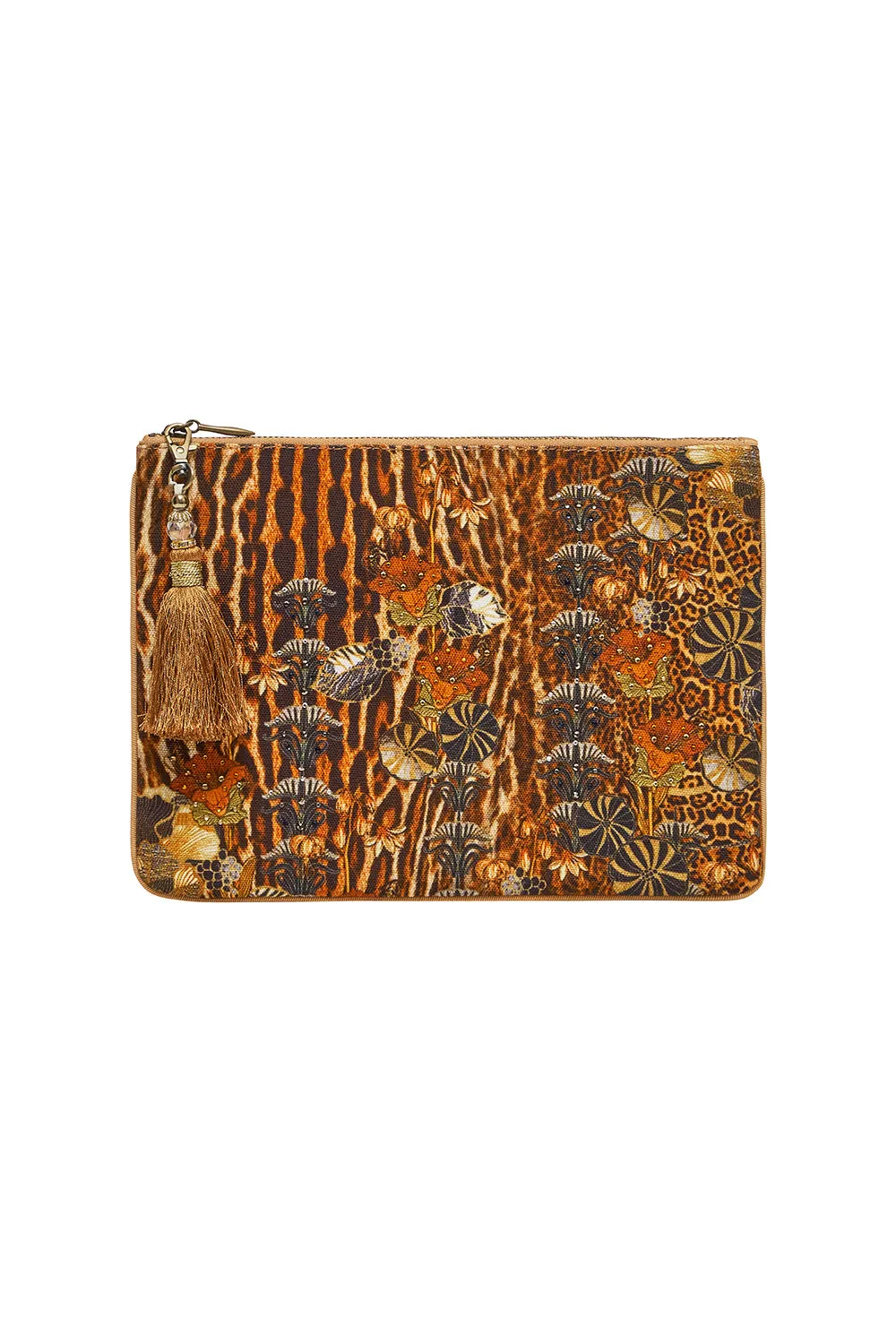 SMALL CANVAS CLUTCH WILD AZAL
