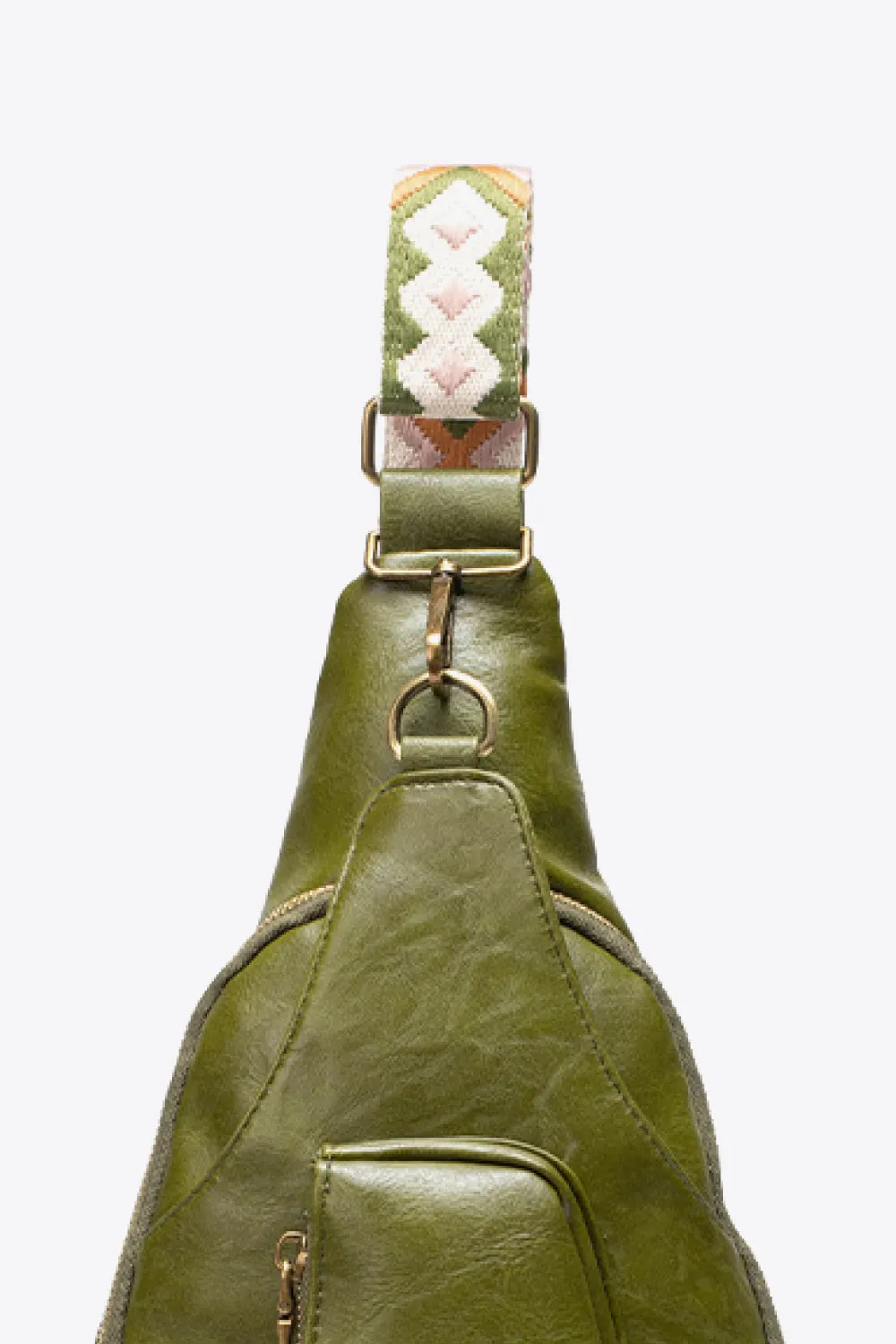 Street Smart Faux Leather Sling Bag