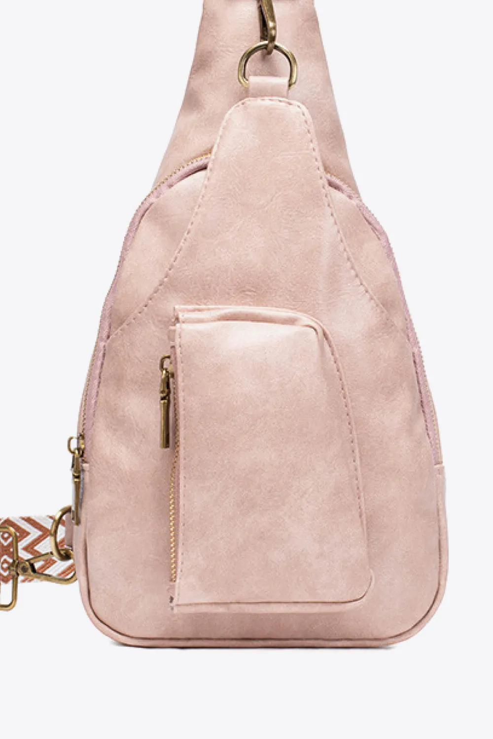 Street Smart Faux Leather Sling Bag