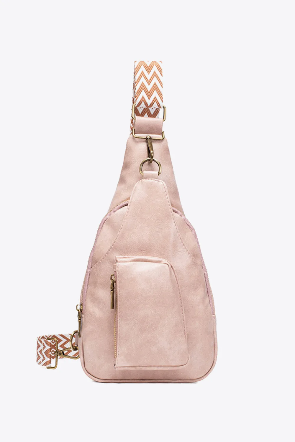 Street Smart Faux Leather Sling Bag