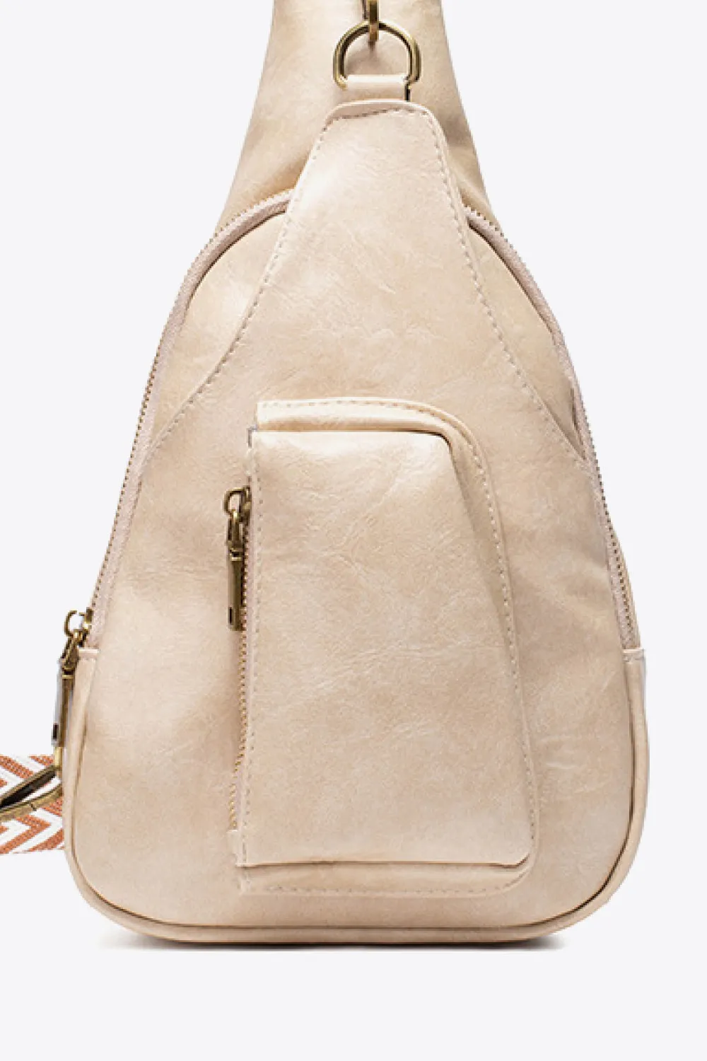 Street Smart Faux Leather Sling Bag