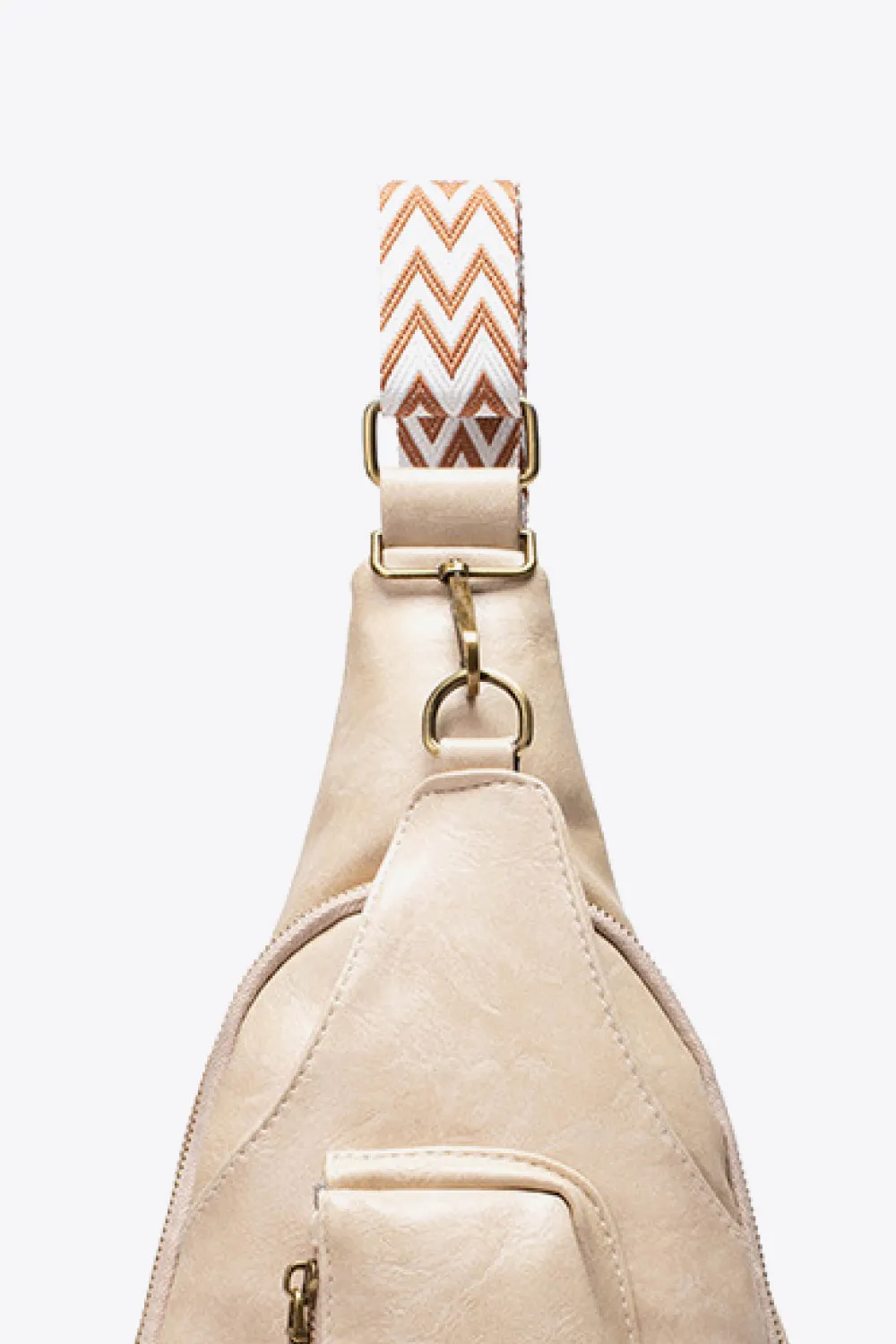 Street Smart Faux Leather Sling Bag
