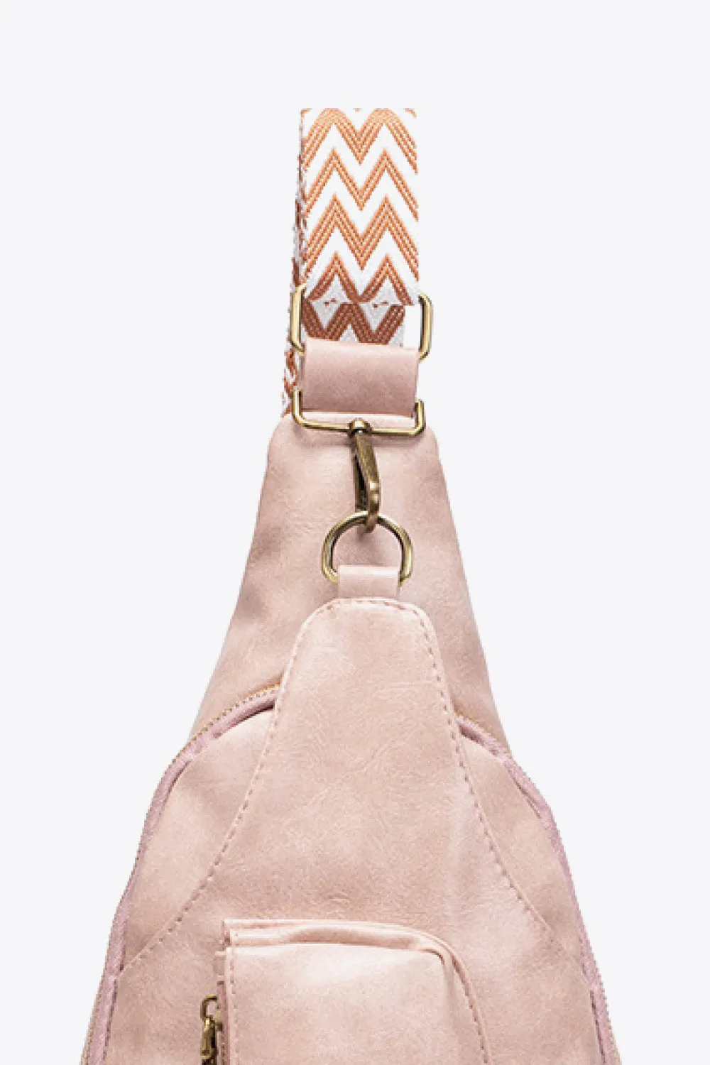 Street Smart Faux Leather Sling Bag