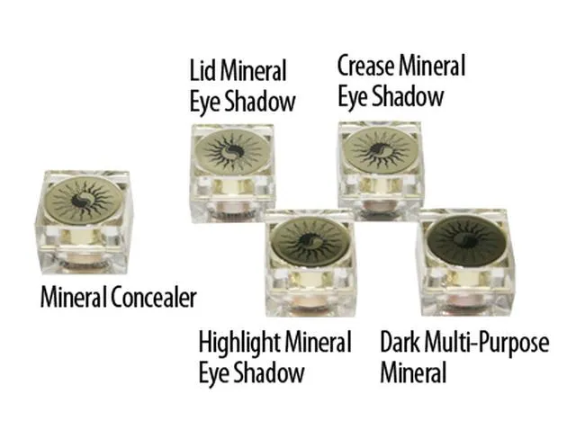 Swisa Beauty 16 Piece Mineral Makeup Kit - Dark