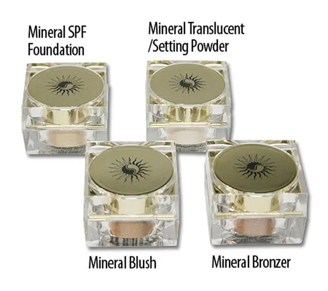 Swisa Beauty 16 Piece Mineral Makeup Kit - Dark