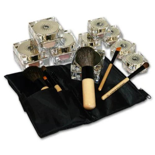 Swisa Beauty 16 Piece Mineral Makeup Kit - Dark