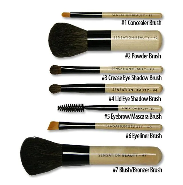 Swisa Beauty 16 Piece Mineral Makeup Kit - Dark