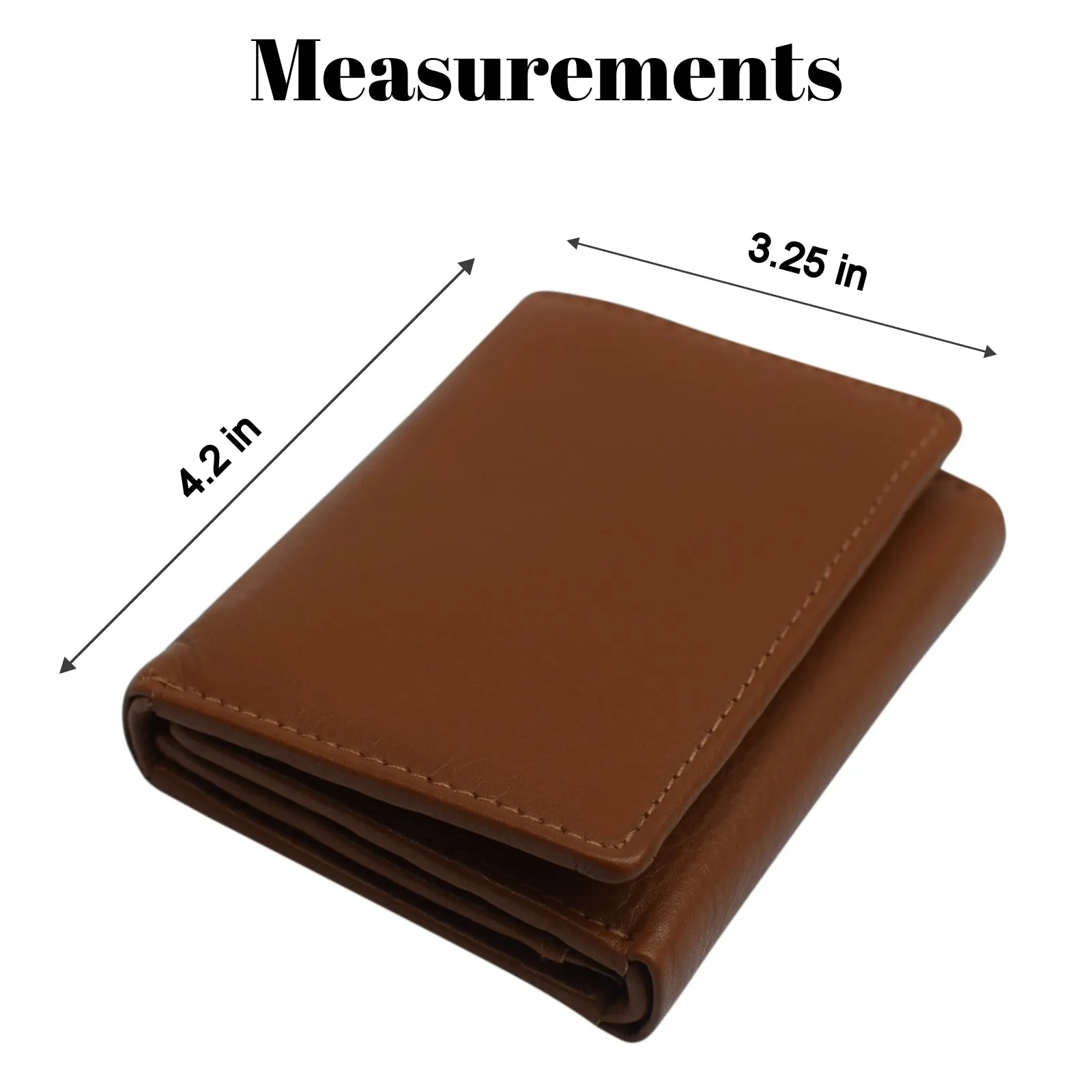 Swiss marshall men's rfid blocking premium leather classic trifold wallet