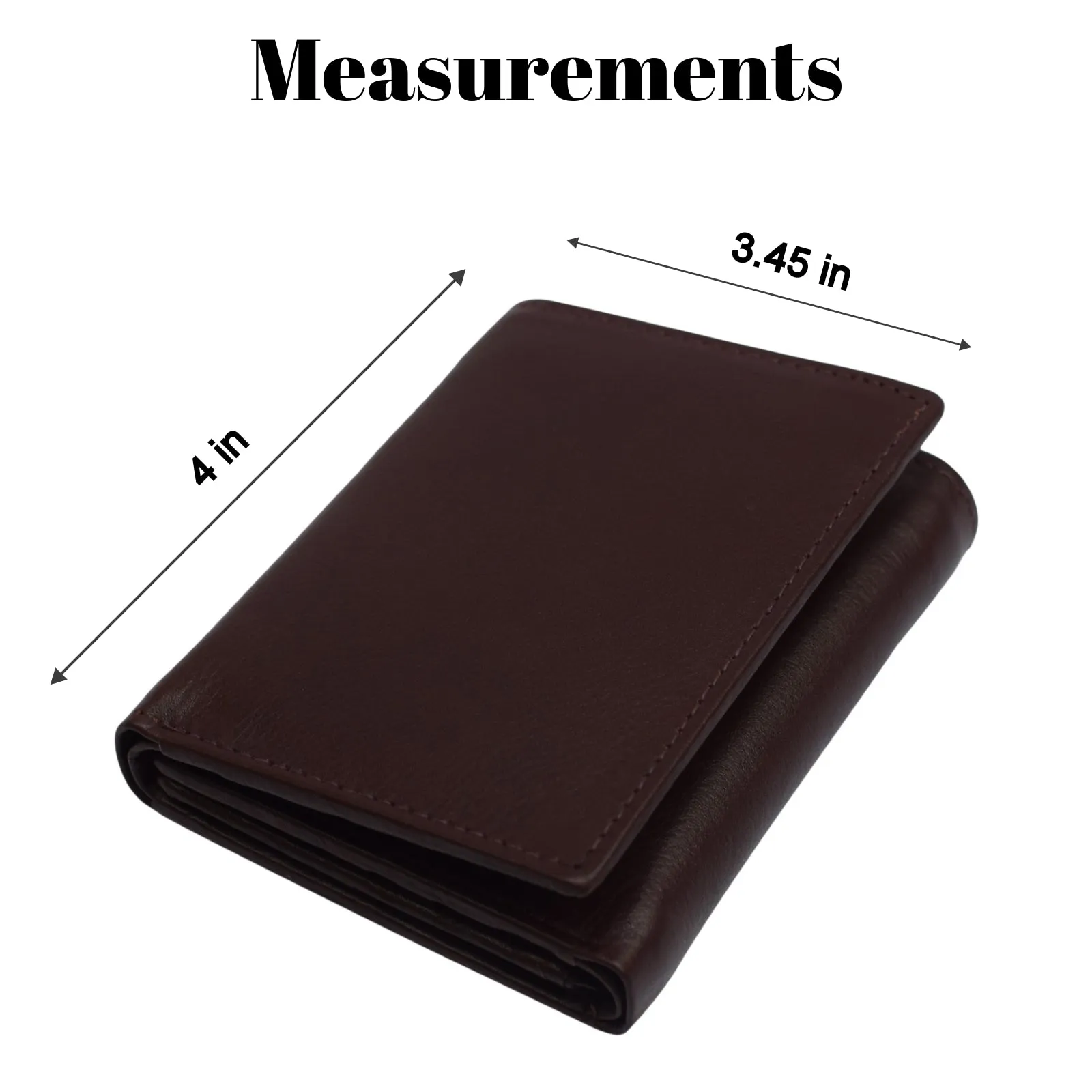 Swiss marshall men's rfid blocking premium leather classic trifold wallet