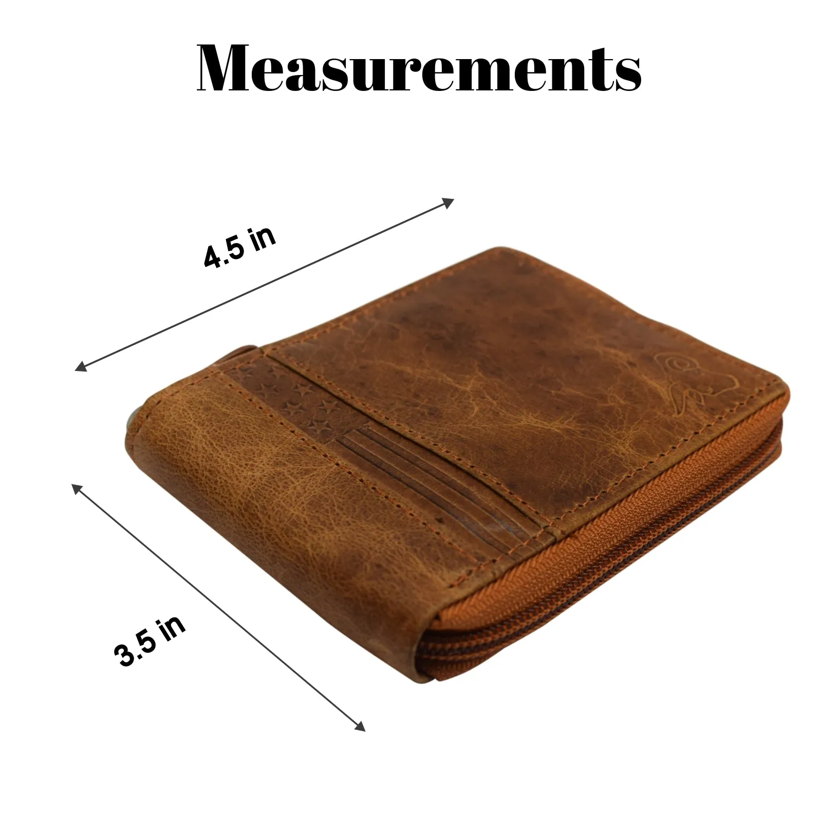 Swiss Marshall Men's Zipper RFID Blocking Premium Leather Zip-Around ID Bifold Wallet