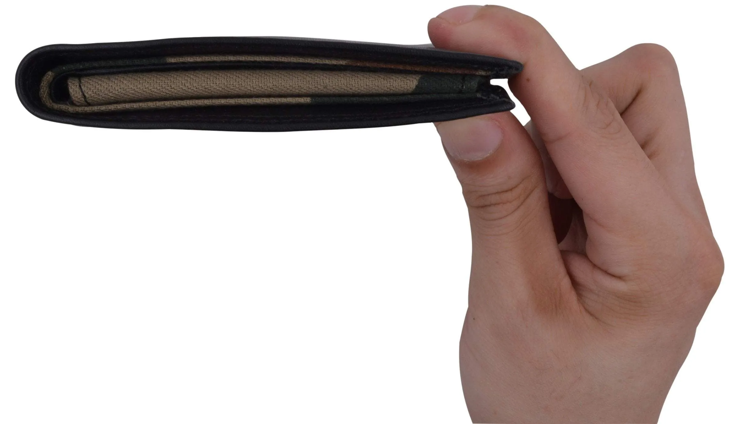 Swiss Marshall Premium Leather Men's Bifold Fixed ID Flap Card Holder Wallet