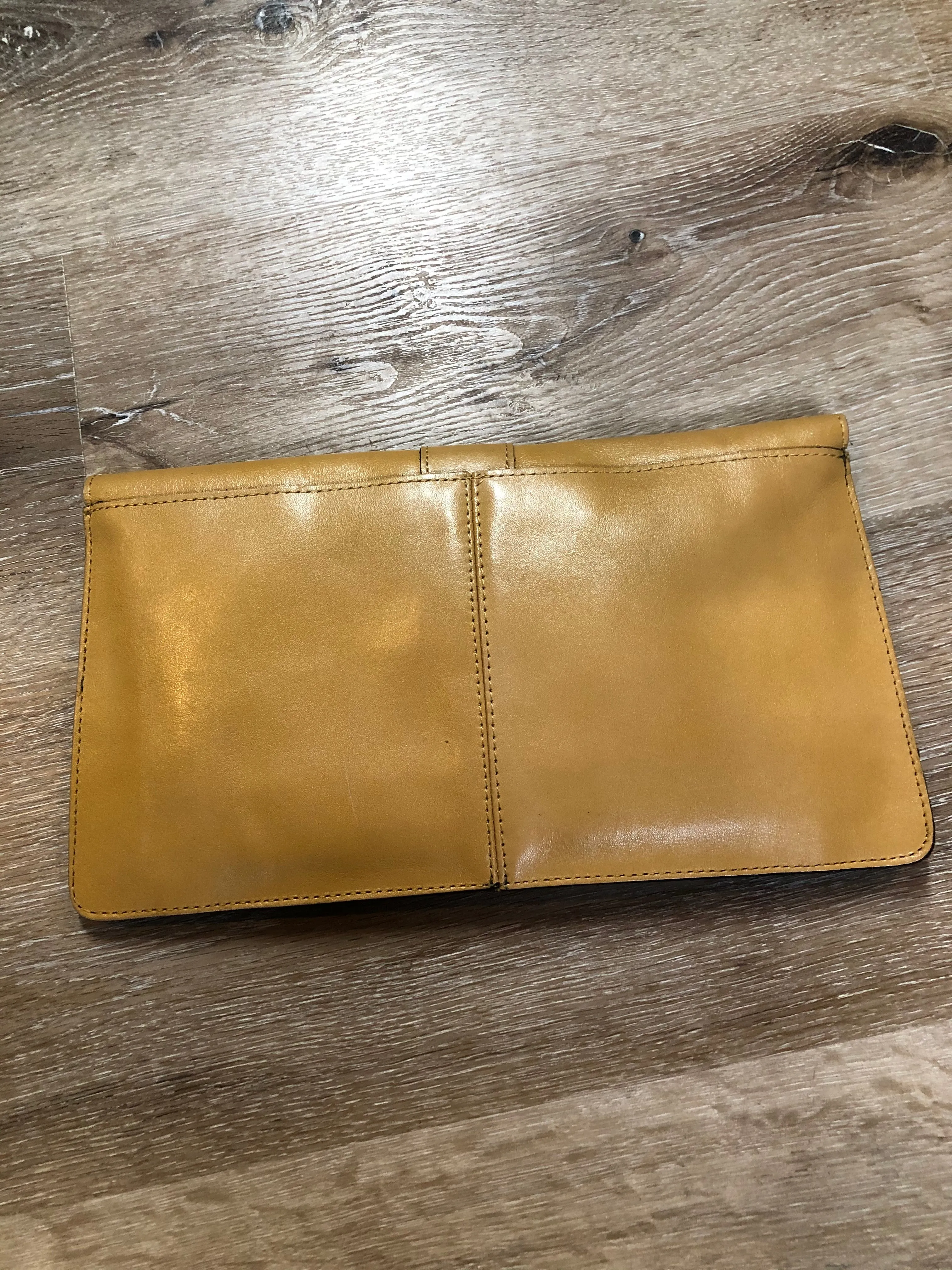 Tan Leather Clutch SOLD