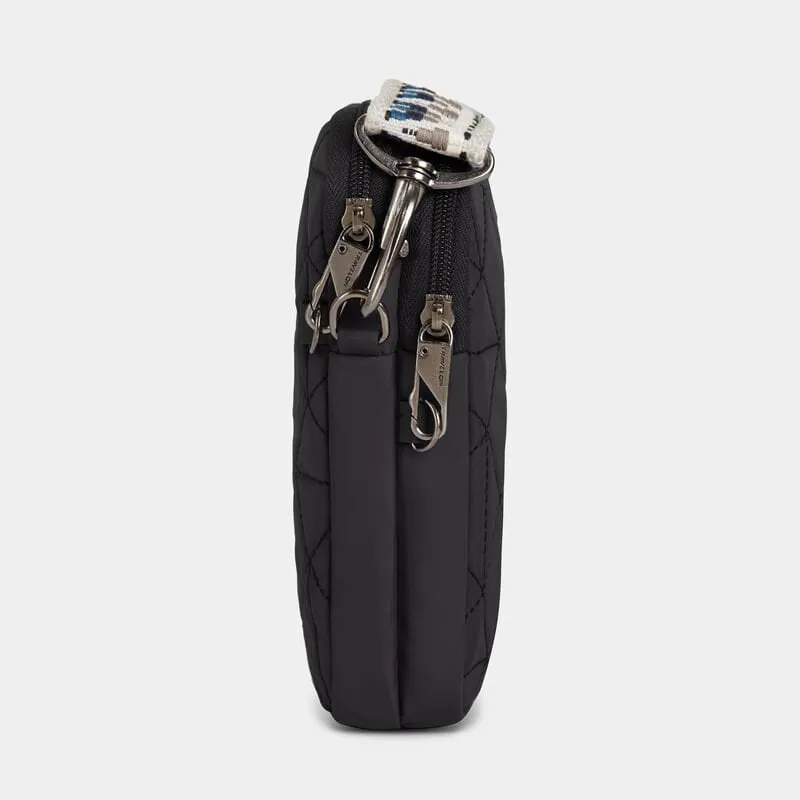 Travelon Anti-Theft Boho 2 Compartment Phone Crossbody - Geo Black