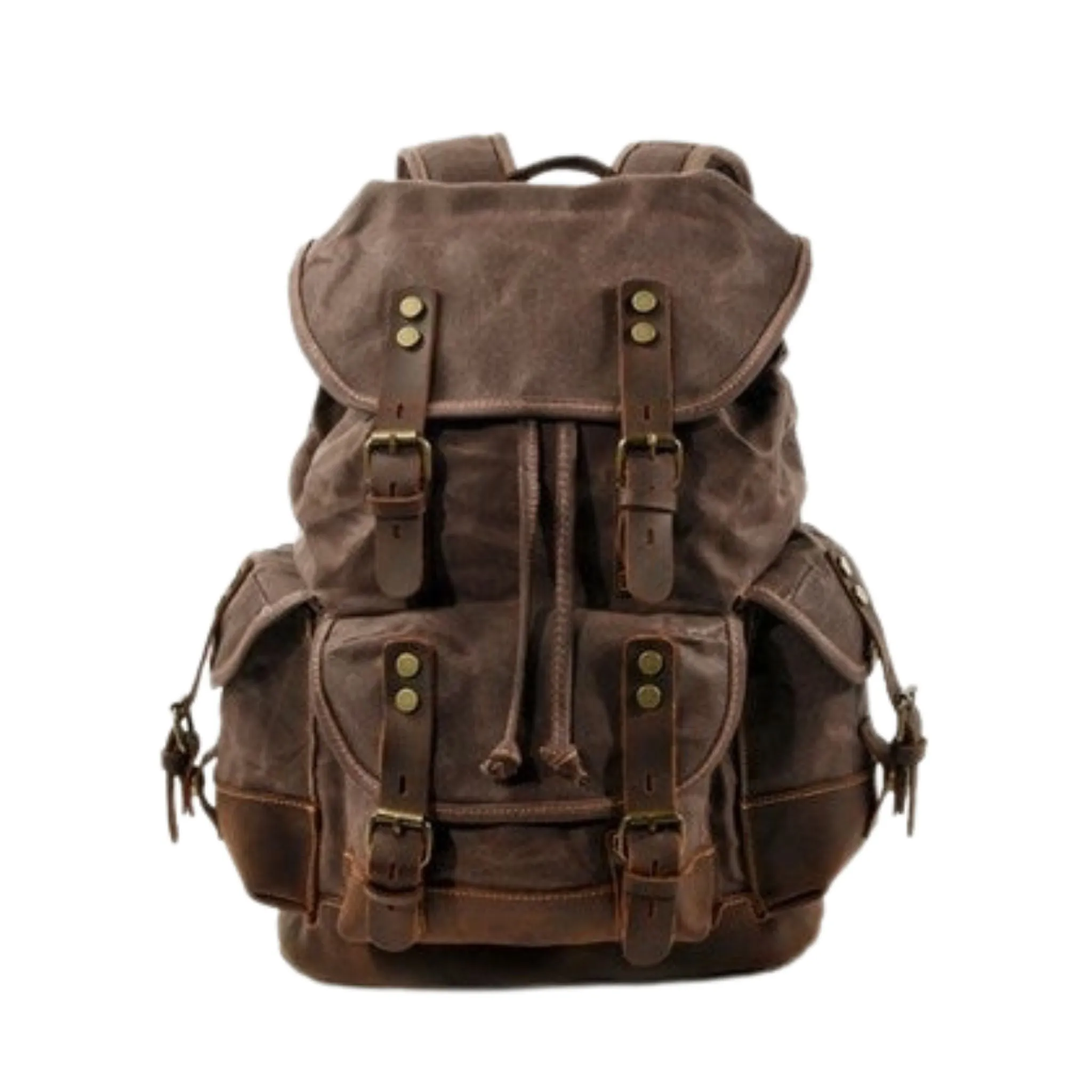 Waxed Canvas Hiking Backpack